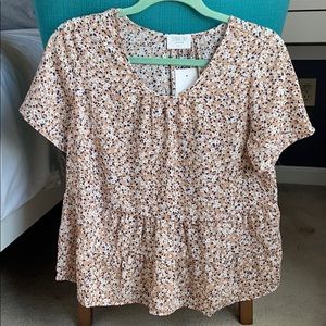 NWOT Floral Blouse